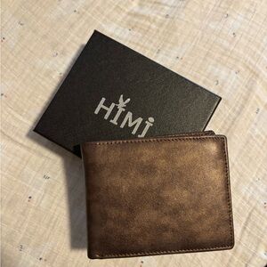 HIMI Brown Leather Wallet for Men